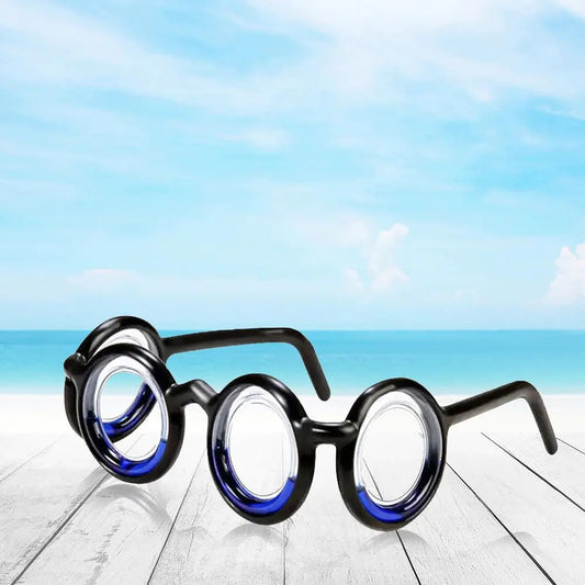 Generic Black Motion Sickness Glasses - Stylish Frame Motion Sickness Relief for Car Plane Boat Travel and VR Gaming. Cruise Essentials.