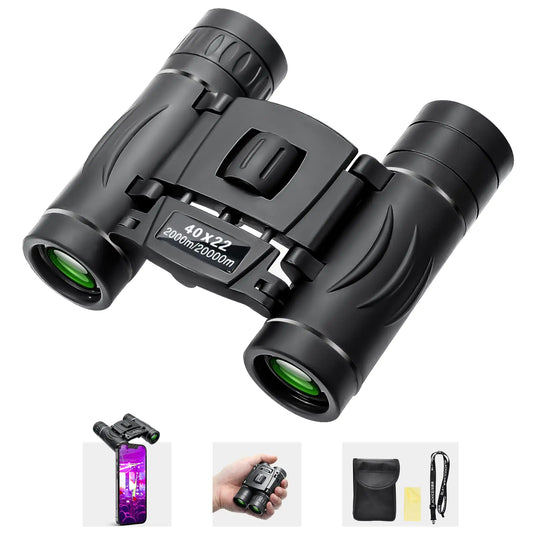 BLACKICE 40X22 Mini Pocket Binoculars for Adults Kids Small Compact Binoculars for Bird Watching Opera Concert Travel Cruise Essentials Must Haves