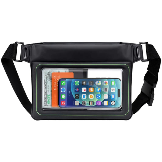 F-color Waterproof Fanny Pack Floating - Waterproof Waist Pouch with 35oz Buoyancy - Cruise Essentials Must Haves Waterproof Bag Keeps Phone Valuables Safe for Swimming Beach Kayaking Boating