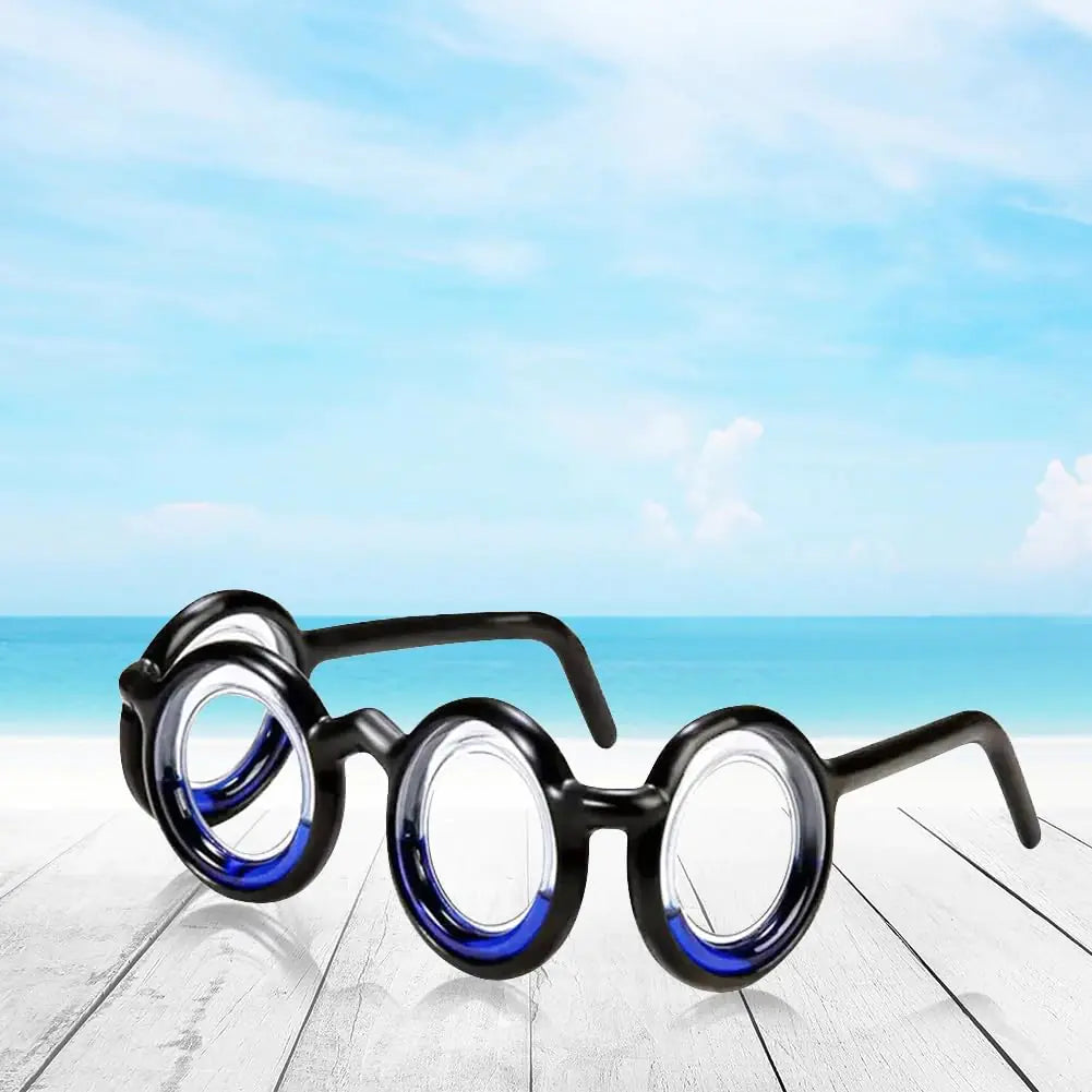 Generic Black Motion Sickness Glasses - Stylish Frame Motion Sickness Relief for Car Plane Boat Travel and VR Gaming. Cruise Essentials.